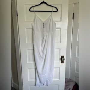 Express Strapless White Dress